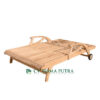 Ezra Double Teak Lounge Chair (2) Ezra Double Teak Lounge Chair