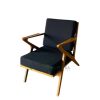 Nolan Arm Chair Teak Upholstery