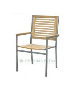 Khalil Teak and Steel Chair