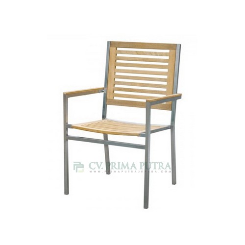 Teak and Steel Chairs